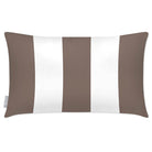Outdoor Garden Waterproof Rectangle Cushion - 3 Stripes - Dovedale Stone 50 x 30 cm by Izabela Peters