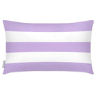 Outdoor Garden Waterproof Rectangle Cushion - 3 Stripes Horizontal - Violet 50 x 30 cm by Izabela Peters
