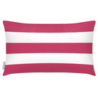 Outdoor Garden Waterproof Rectangle Cushion - 3 Stripes Horizontal in Pink 50 x 30 cm | Izabela Peters