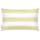 Outdoor Garden Waterproof Rectangle Cushion - 3 Stripes Horizontal - Cream 50 x 30 cm by Izabela Peters