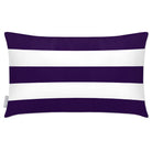 Outdoor Garden Waterproof Rectangle Cushion - 3 Stripes Horizontal - Morc Blue 50 x 30 cm by Izabela Peters