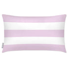 Outdoor Garden Waterproof Rectangle Cushion - 3 Stripes Horizontal - Peony Blush 50 x 30 cm by Izabela Peters