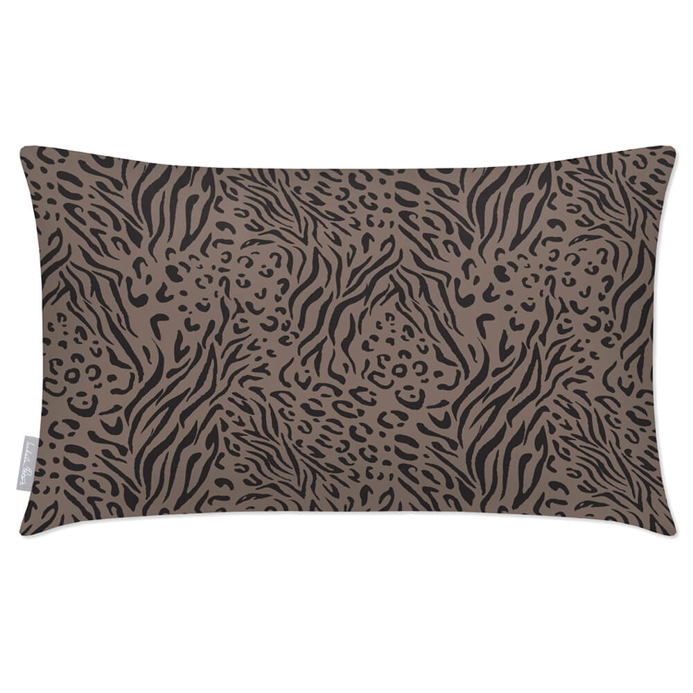Outdoor Garden Waterproof Rectangle Cushion - Animal Fusion Print  Izabela Peters Dovedale Stone 50 x 30 cm 