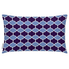 Outdoor Garden Waterproof Rectangle Cushion - Badi - Shades Of Blue 50 x 30 cm by Izabela Peters