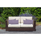 Outdoor Garden Waterproof Rectangle Cushion - Bahia - Morc Blue And White 50 x 30 cm by Izabela Peters