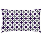 Outdoor Garden Waterproof Rectangle Cushion - Bahia - Morc Blue And Grey 50 x 30 cm by Izabela Peters