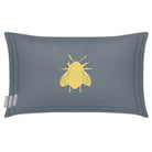Outdoor Garden Waterproof Rectangle Cushion - Bee - French Grey 50 x 30 cm by Izabela Peters