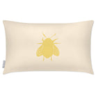 Outdoor Garden Waterproof Rectangle Cushion - Bee - Cream 50 x 30 cm by Izabela Peters