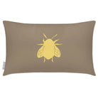 Outdoor Garden Waterproof Rectangle Cushion - Bee - Taupe 50 x 30 cm by Izabela Peters