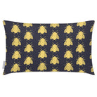 Outdoor Garden Waterproof Rectangle Cushion - Bees - Graphite 50 x 30 cm by Izabela Peters