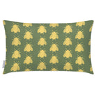 Outdoor Garden Waterproof Rectangle Cushion - Bees - Sage 50 x 30 cm by Izabela Peters