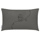 Outdoor Garden Waterproof Rectangle Cushion - Butterfly - Beluga 50 x 30 cm by Izabela Peters