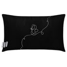 Outdoor Garden Waterproof Rectangle Cushion - Butterfly - Black And White 50 x 30 cm by Izabela Peters