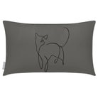 Outdoor Garden Waterproof Rectangle Cushion - Cat - Beluga 50 x 30 cm by Izabela Peters
