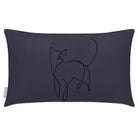 Outdoor Garden Waterproof Rectangle Cushion - Cat - Graphite 50 x 30 cm by Izabela Peters