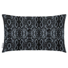 Outdoor Garden Waterproof Rectangle Cushion - Exotic Snake Print - French Grey 50 x 30 cm by Izabela Peters