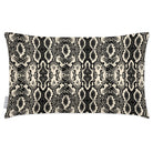 Outdoor Garden Waterproof Rectangle Cushion - Exotic Snake Print - Ivory Cream 50 x 30 cm by Izabela Peters