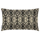 Outdoor Garden Waterproof Rectangle Cushion - Exotic Snake Print - Cream 50 x 30 cm by Izabela Peters