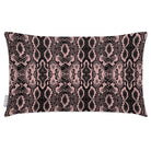 Outdoor Garden Waterproof Rectangle Cushion - Exotic Snake Print - Rosewater 50 x 30 cm by Izabela Peters