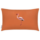 Outdoor Garden Waterproof Rectangle Cushion - Flamingo - Burnt Orange 50 x 30 cm by Izabela Peters