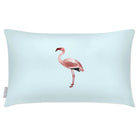 Outdoor Garden Waterproof Rectangle Cushion - Flamingo - Duck Egg 50 x 30 cm by Izabela Peters