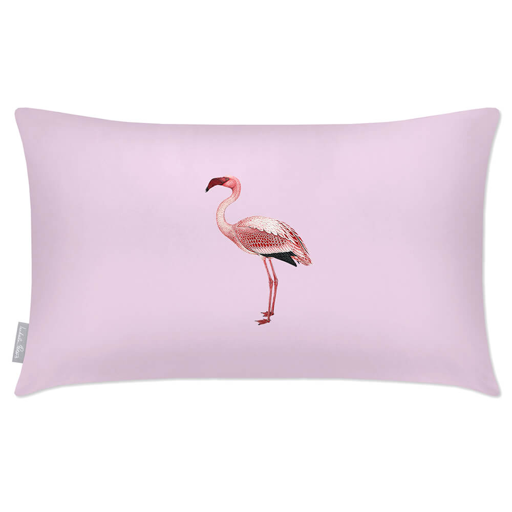 Outdoor Garden Waterproof Rectangle Cushion - Flamingo  Izabela Peters Blush Pink 50 x 30 cm 