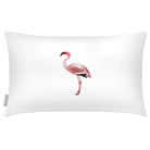 Outdoor Garden Waterproof Rectangle Cushion - Flamingo - White 50 x 30 cm by Izabela Peters