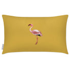 Outdoor Garden Waterproof Rectangle Cushion - Flamingo - Mustard 50 x 30 cm by Izabela Peters
