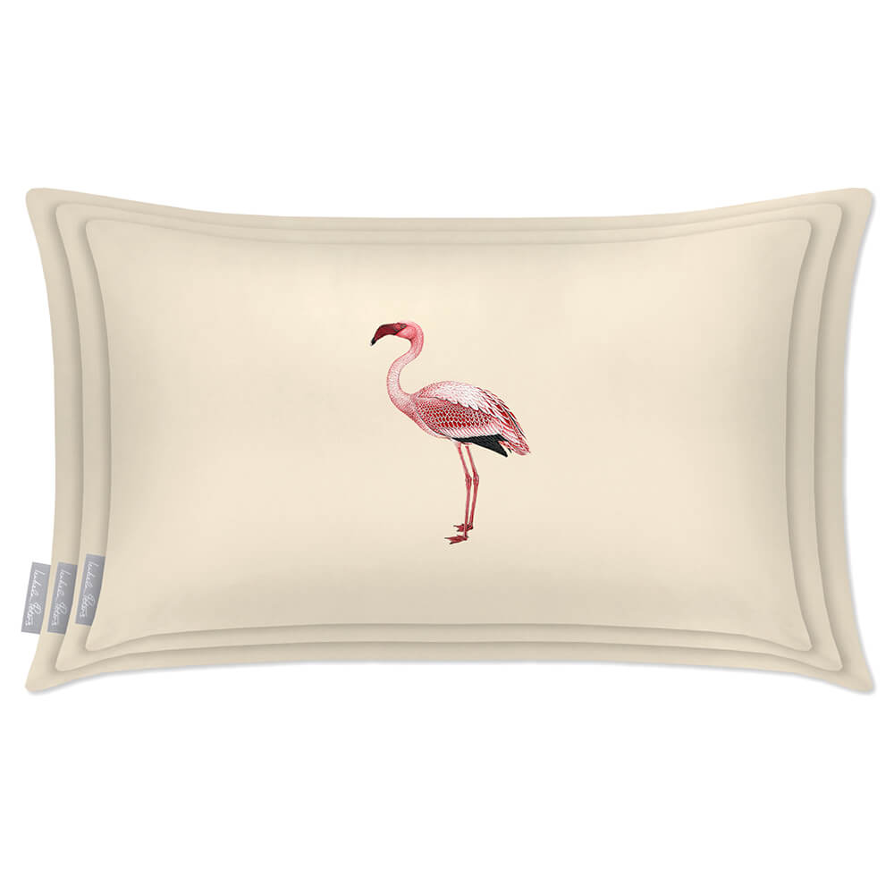Outdoor Garden Waterproof Rectangle Cushion - Flamingo  Izabela Peters   