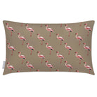 Outdoor Garden Waterproof Rectangle Cushion - Flamingos - Taupe 50 x 30 cm by Izabela Peters