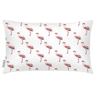 Outdoor Garden Waterproof Rectangle Cushion - Flamingos - White 50 x 30 cm by Izabela Peters