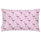 Outdoor Garden Waterproof Rectangle Cushion - Flamingos - Blush Pink 50 x 30 cm by Izabela Peters