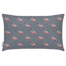 Outdoor Garden Waterproof Rectangle Cushion - Flamingos - French Grey 50 x 30 cm by Izabela Peters