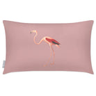 Outdoor Garden Waterproof Rectangle Cushion - Flora and Fauna Flamingo - Rosewater 50 x 30 cm by Izabela Peters