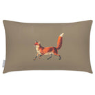 Outdoor Garden Waterproof Rectangle Cushion - Fox - Taupe 50 x 30 cm by Izabela Peters