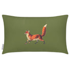 Outdoor Garden Waterproof Rectangle Cushion - Fox - Sage 50 x 30 cm by Izabela Peters