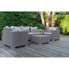 Outdoor Garden Waterproof Rectangle Cushion - Fox - French Grey 50 x 30 cm by Izabela Peters