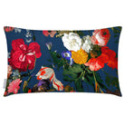 Outdoor Garden Waterproof Rectangle Cushion - Garden Bouquet - Estate Blue 50 x 30 cm by Izabela Peters