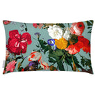 Outdoor Garden Waterproof Rectangle Cushion - Garden Bouquet - Blue Surf 50 x 30 cm by Izabela Peters