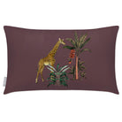 Outdoor Garden Waterproof Rectangle Cushion - Giraffe - Italian Grape 50 x 30 cm by Izabela Peters