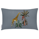 Outdoor Garden Waterproof Rectangle Cushion - Giraffe - French Grey 50 x 30 cm by Izabela Peters