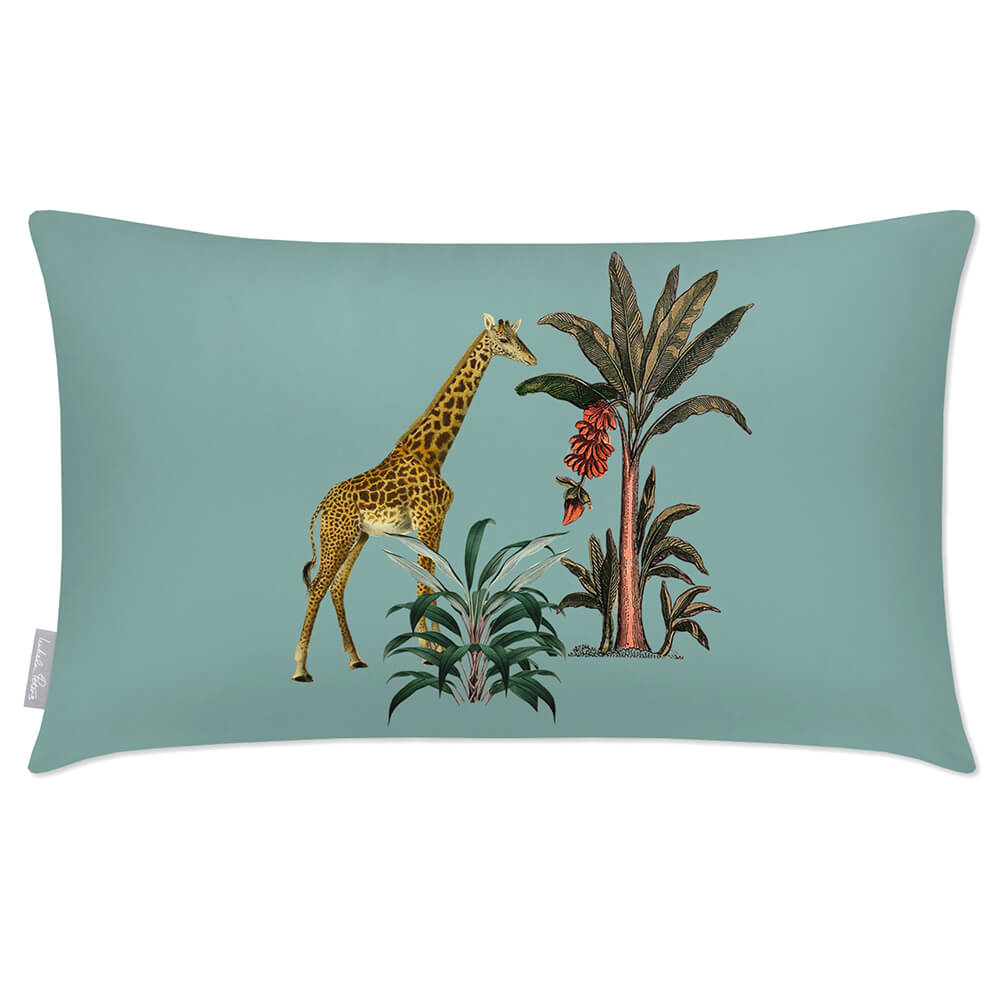 Outdoor Garden Waterproof Rectangle Cushion - Giraffe  Izabela Peters Blue Surf 50 x 30 cm 