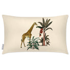 Outdoor Garden Waterproof Rectangle Cushion - Giraffe - Ivory Cream 50 x 30 cm by Izabela Peters