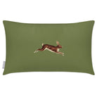 Outdoor Garden Waterproof Rectangle Cushion - Hare - Sage 50 x 30 cm by Izabela Peters