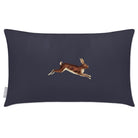 Outdoor Garden Waterproof Rectangle Cushion - Hare - Graphite 50 x 30 cm by Izabela Peters
