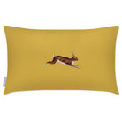 Outdoor Garden Waterproof Rectangle Cushion - Hare - Mustard 50 x 30 cm by Izabela Peters