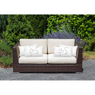 Outdoor Garden Waterproof Rectangle Cushion - Heart - White and Black 50 x 30 cm by Izabela Peters