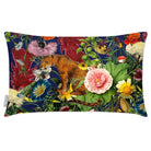 Outdoor Garden Waterproof Rectangle Cushion - Junglescape - Midnight 50 x 30 cm by Izabela Peters