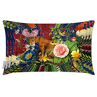 Outdoor Garden Waterproof Rectangle Cushion - Junglescape - Midnight 50 x 30 cm by Izabela Peters