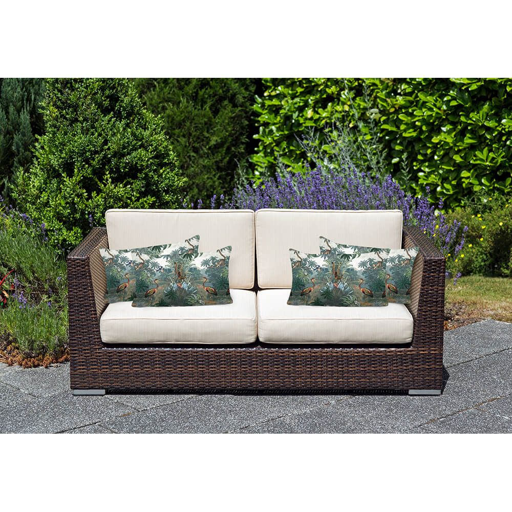 Kilimanjaro | Outdoor Garden Waterproof Rectangle Cushion - 50 x 30 cm by Izabela Peters